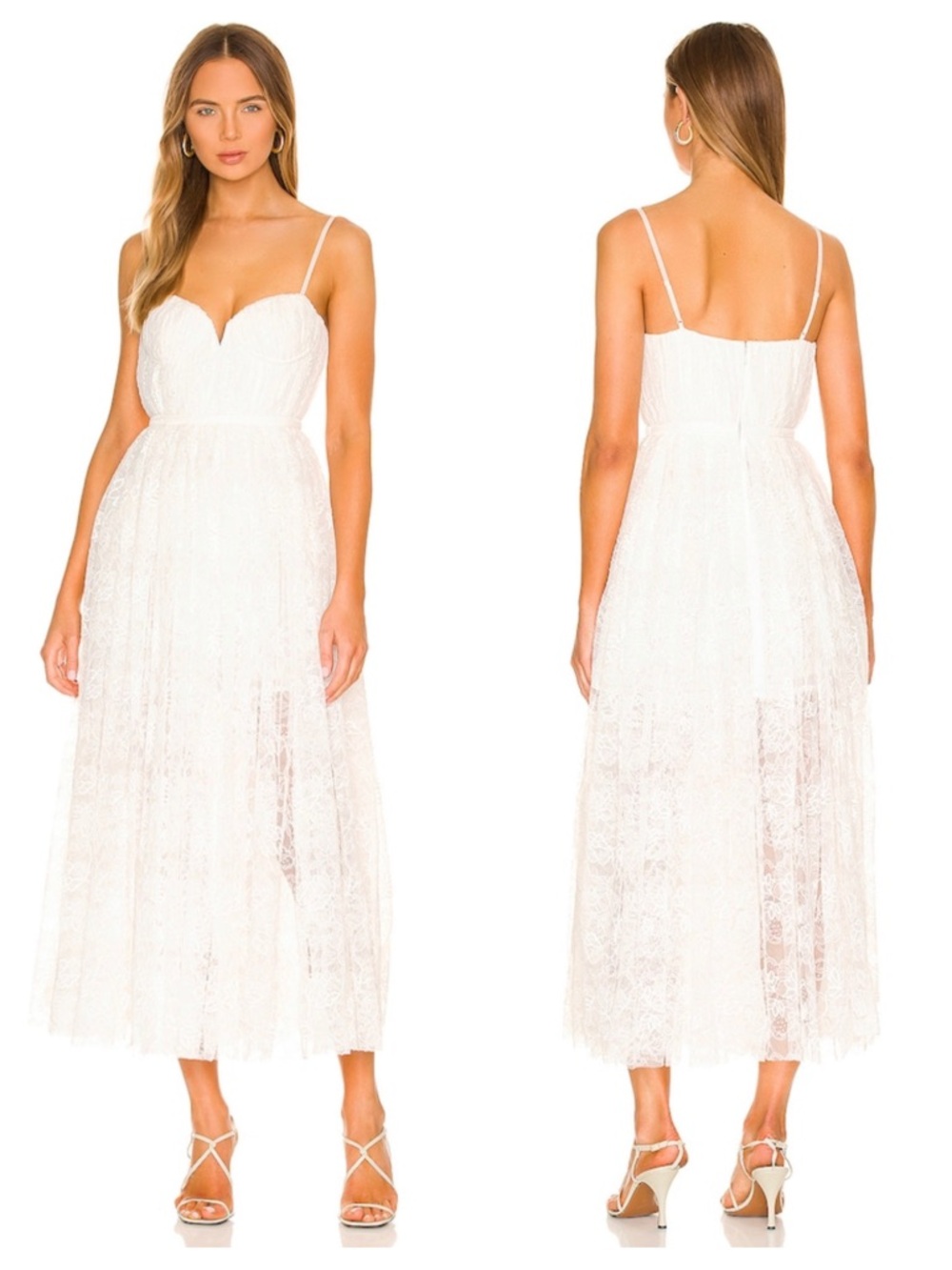 SAU LEE Selena Lace Midi Dress - Picture 9 of 15